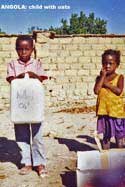 Children with pail of food from CFFC