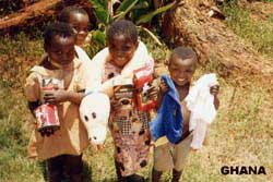 Children with items from CFFC